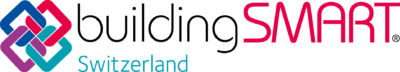 Logo couleur Buildingsmart Switzerland, expert SmartBuilding, BIM coordination et digitalisation à Genève ingénieur Genève smartbuilding Smartbuilding